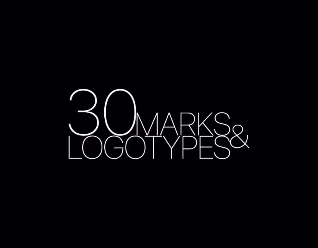 Cover image for 30 MARKS & LOGOTYPES