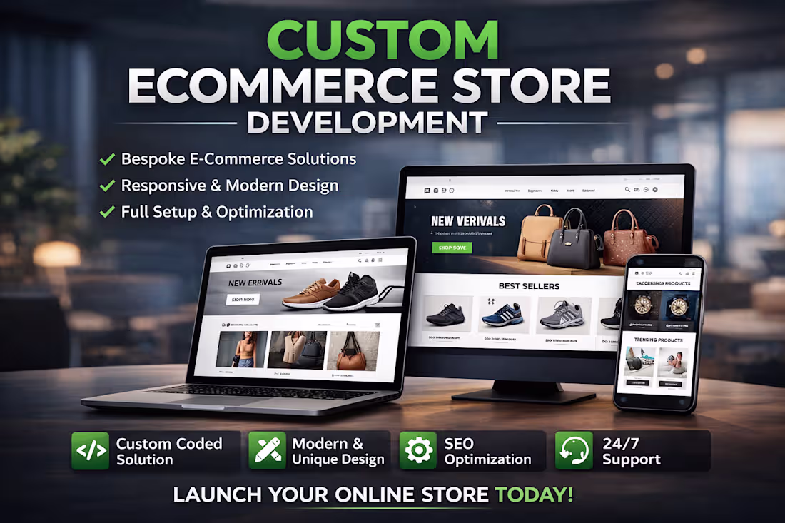 Cover image for Custom E-Commerce Websites Built for Growth I design and dev...
