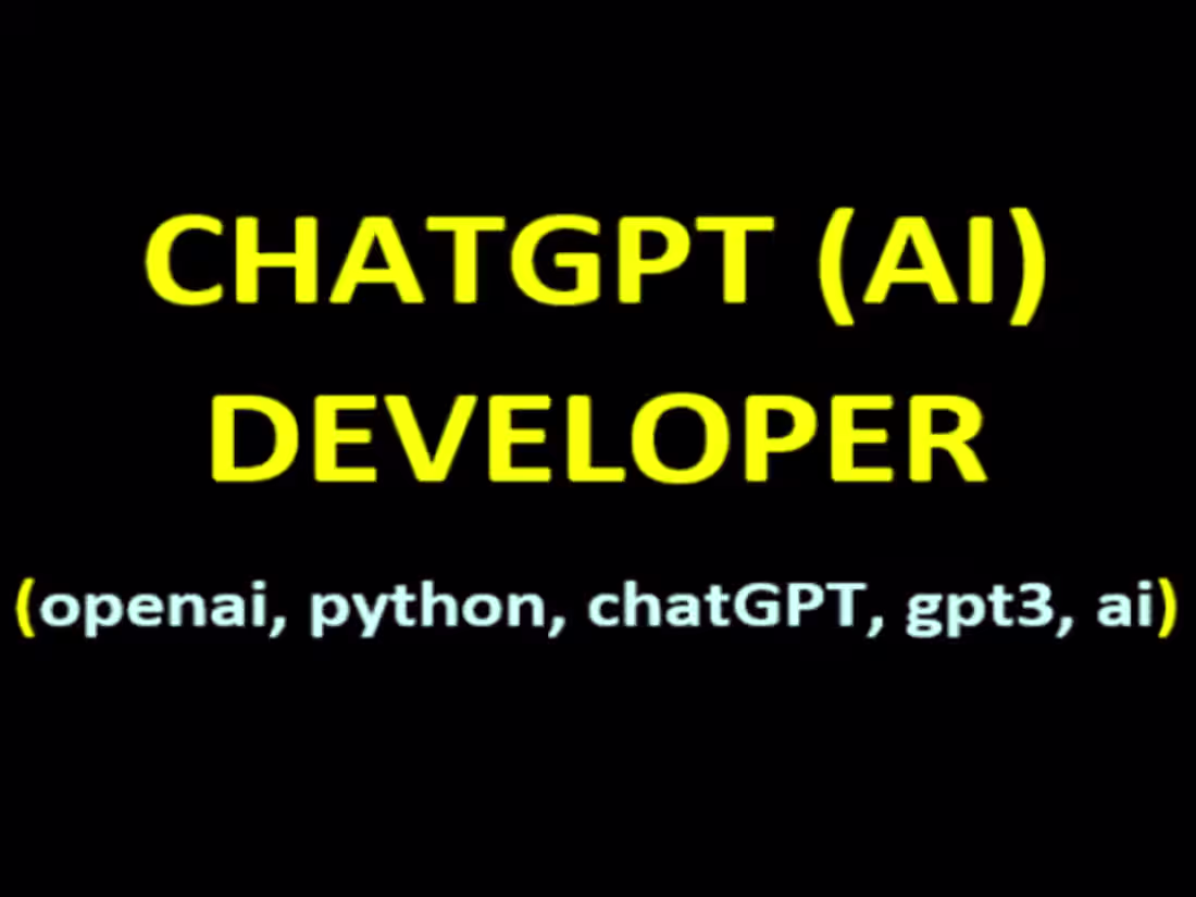 Cover image for I will develop ai chatbot with chatgpt llm openai langchain