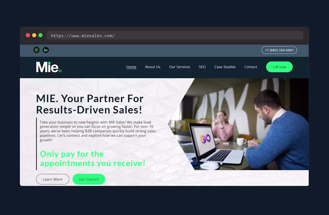 Cover image for MIE Sales — Website Design & Development