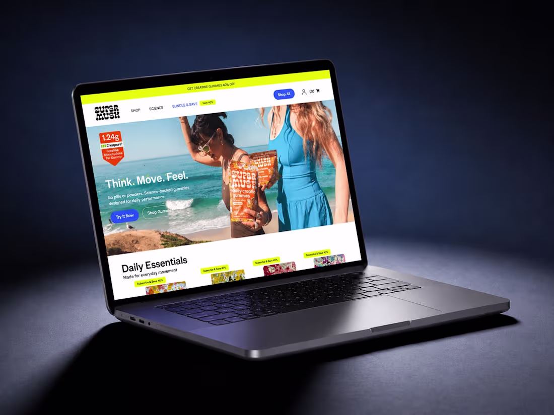 Cover image for SuperMush Shopify Design and Optimization