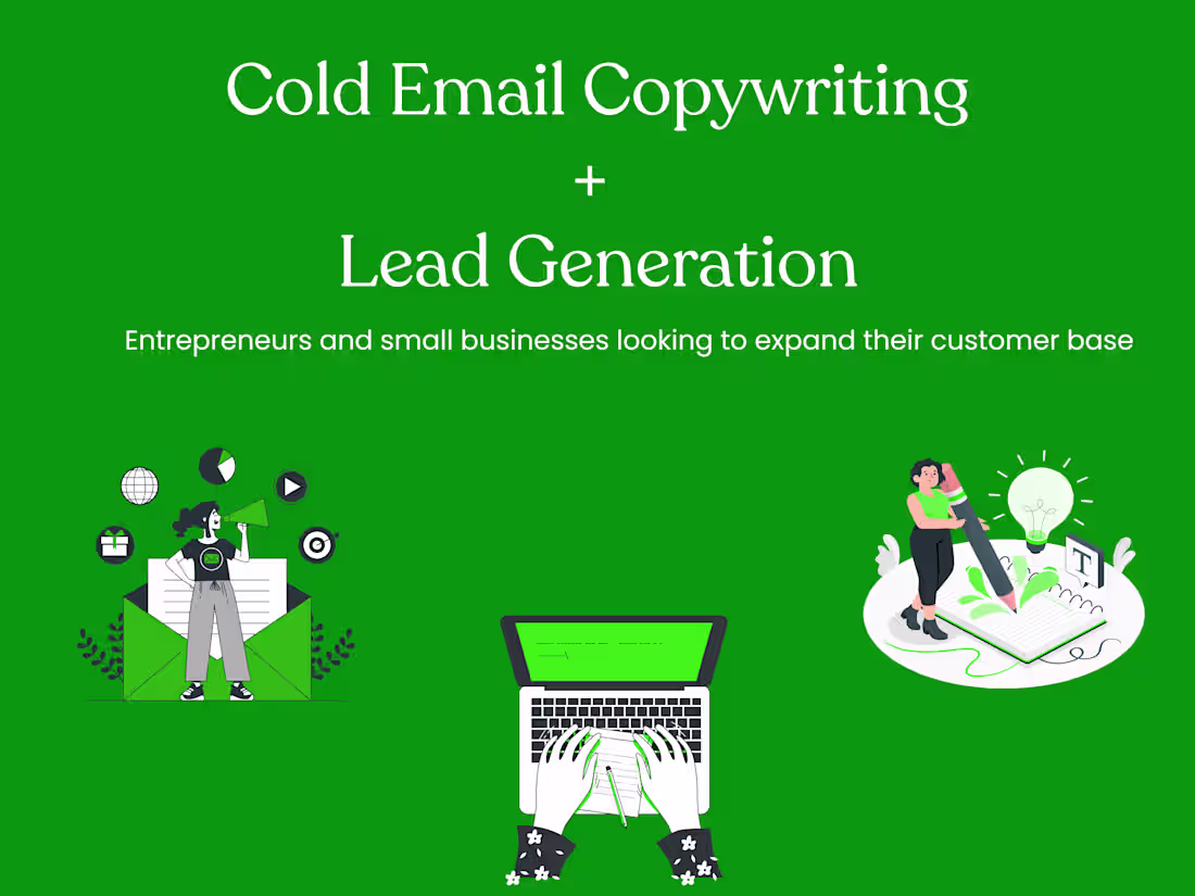 Cover image for Cold Email Copywriting + Lead Generation