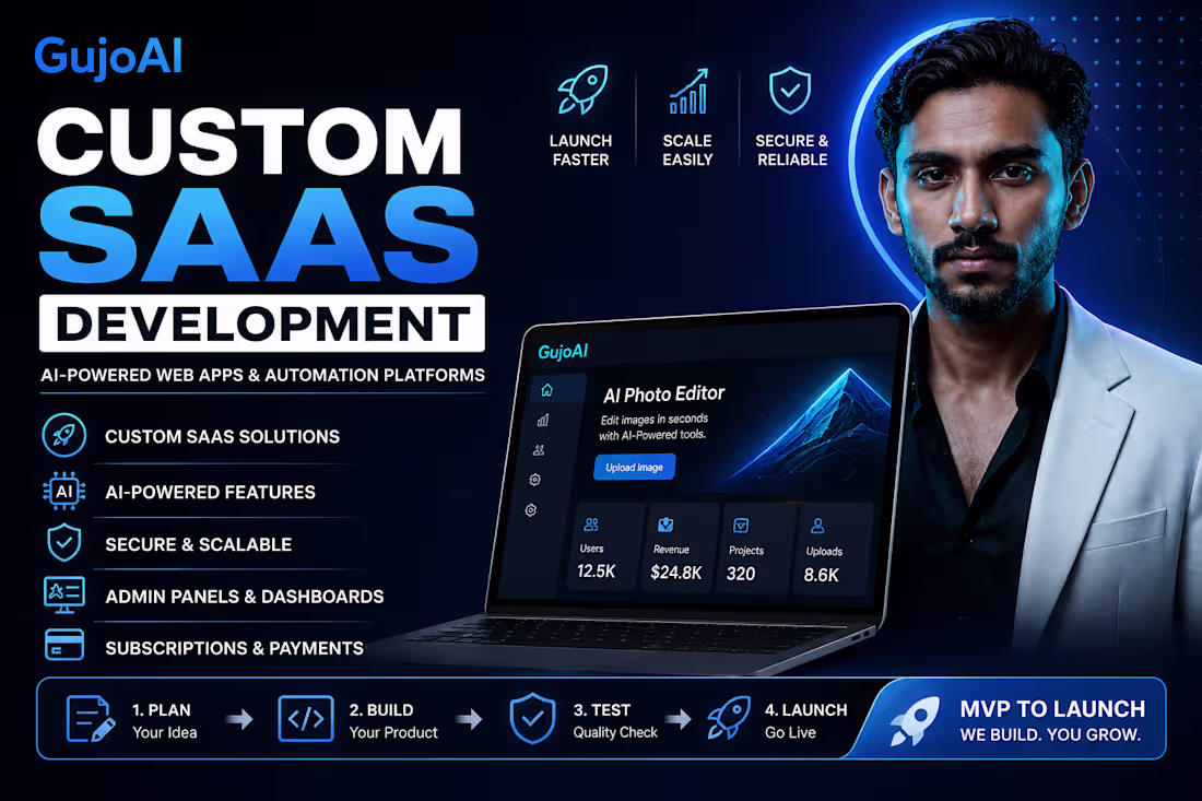 Cover image for Custom SaaS Development | AI-Powered Web Apps & Automation