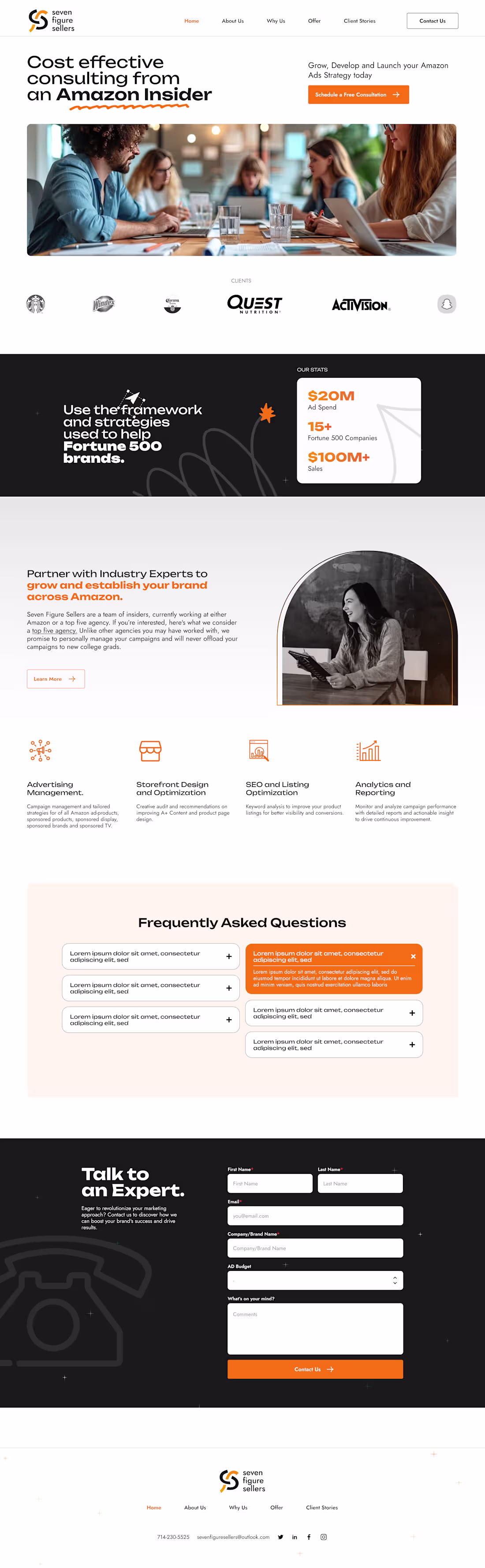 Cover image for Seven Figure Sellers - Brand and Website Design