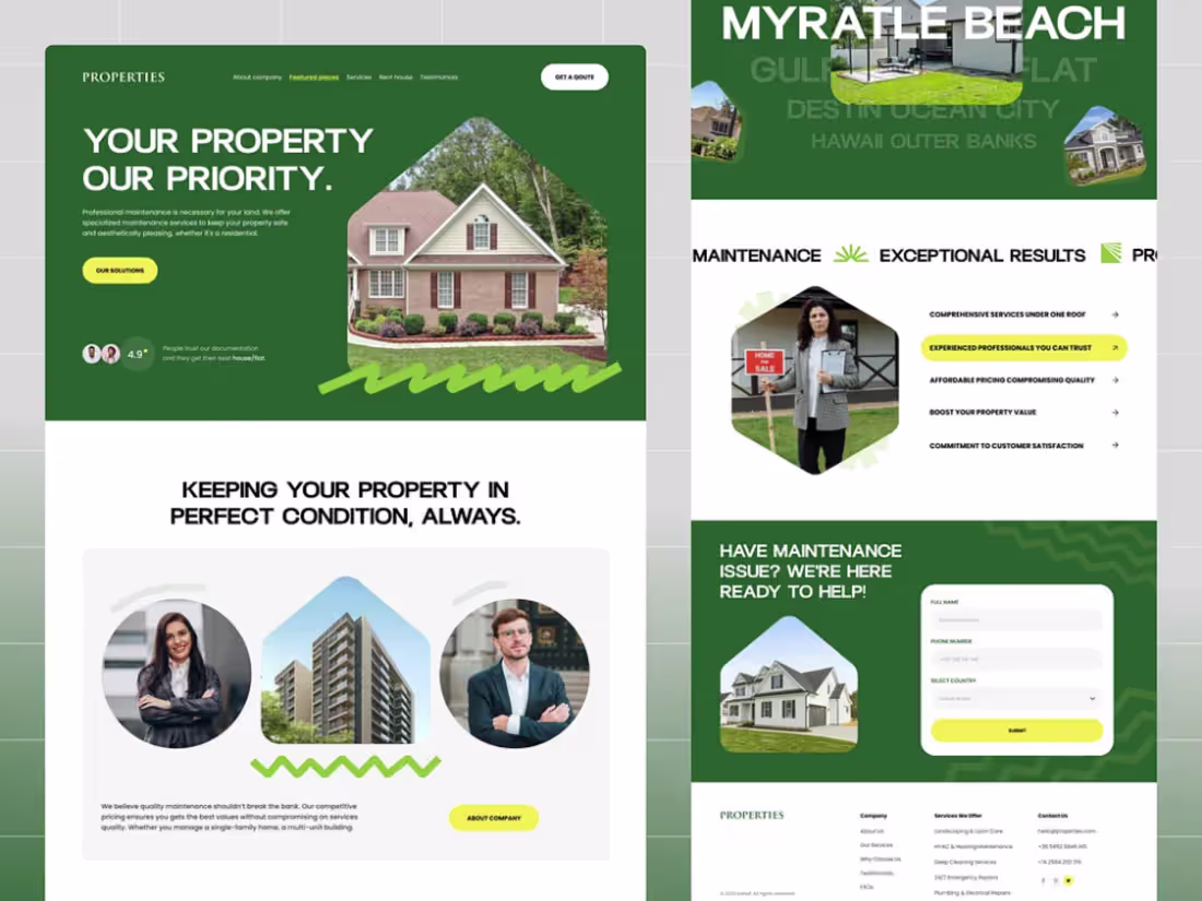 Cover image for Property Management Website Design | Webflow