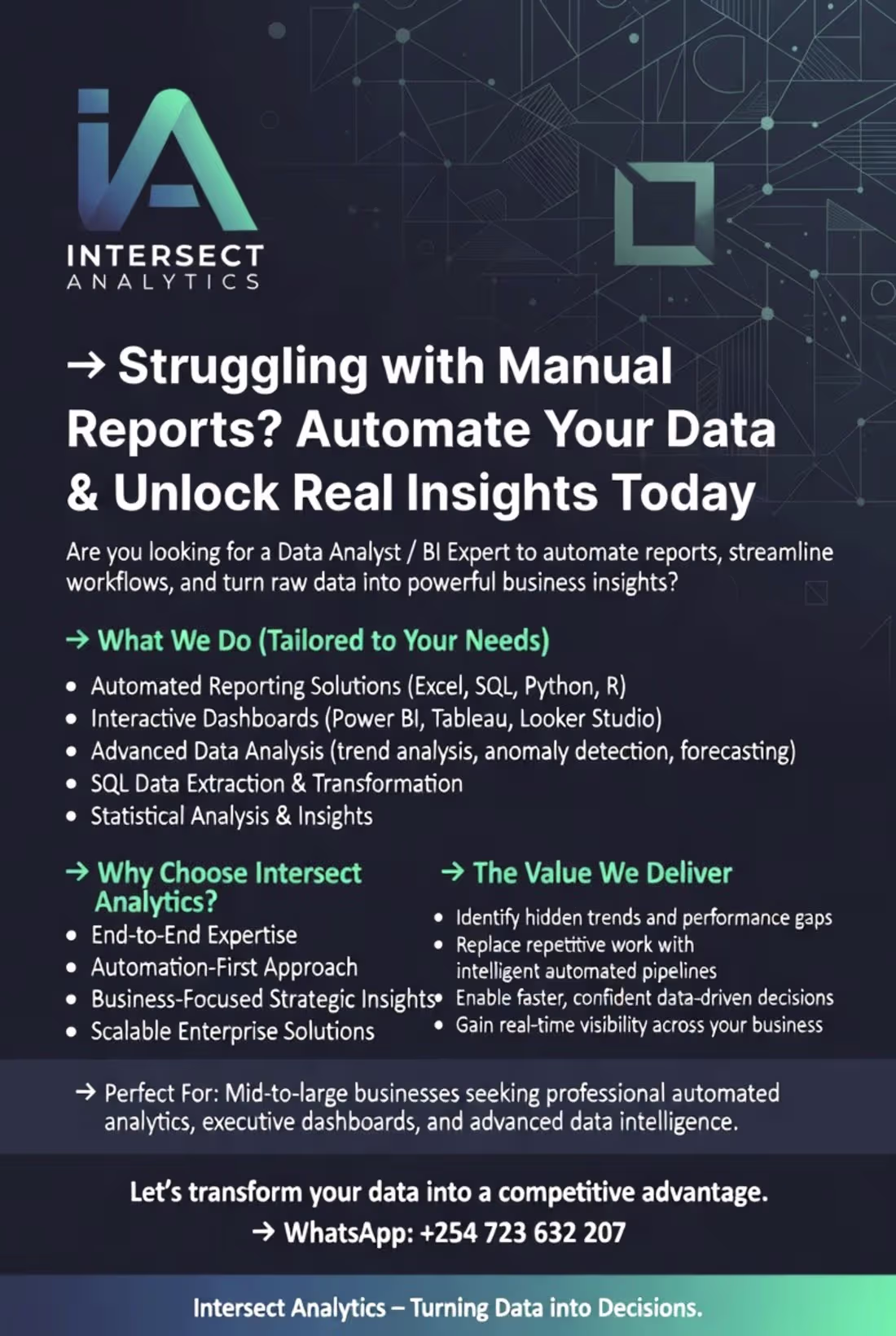 Cover image for 🚀 Struggling with Manual Reports?