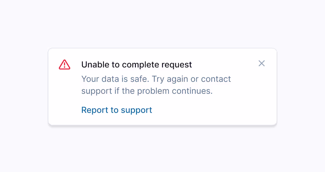 Cover image for ⚠️ Unable to complete request