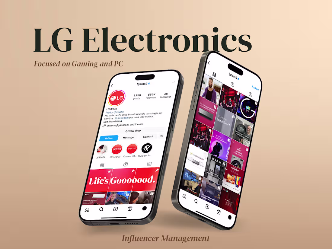 Cover image for LG Electronics - Influencer Marketing