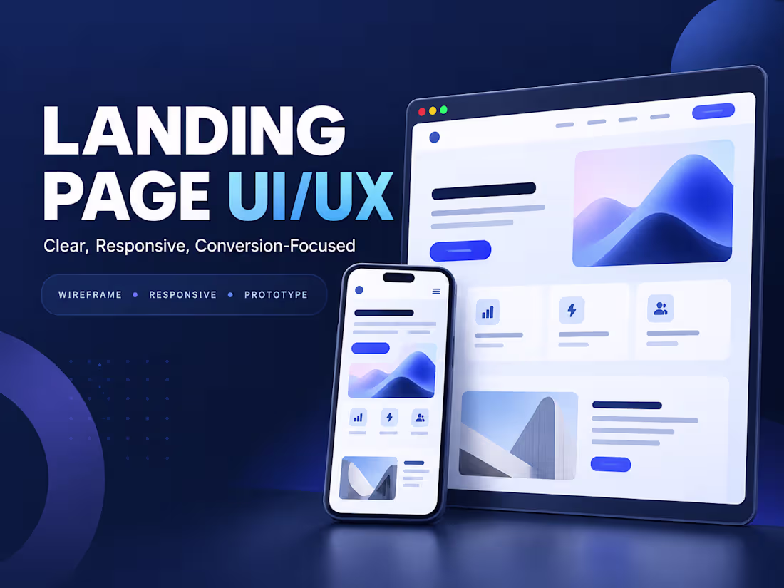 Cover image for Landing Page UI/UX Design in Figma