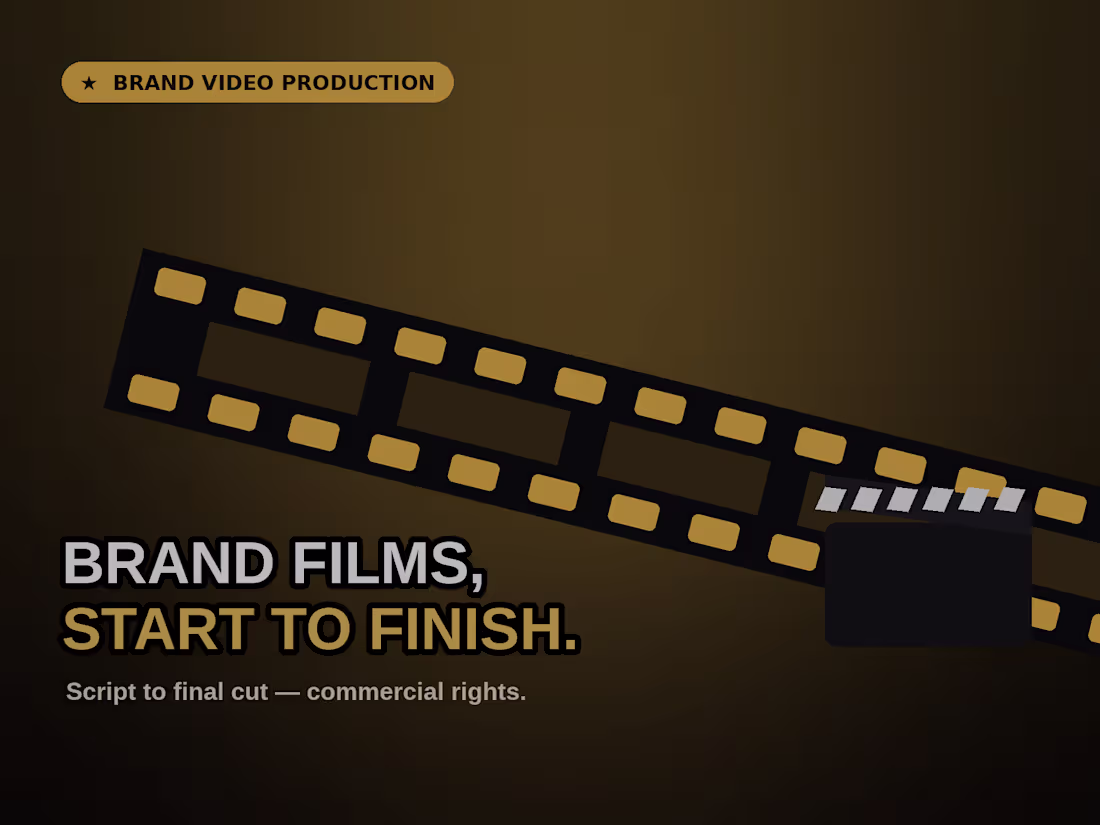 Cover image for Brand Video Production — Script to Final Edit