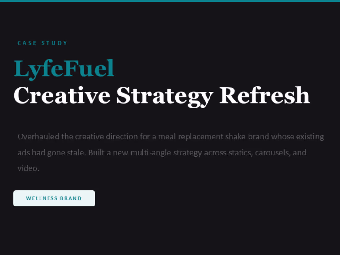 Cover image for Creative Strategy Portfolio - Indrani P