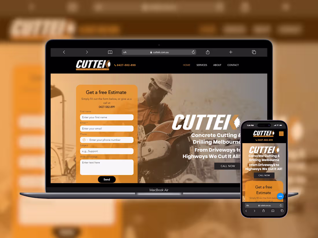Cover image for Cuttek — Logo, Wix Website & SEO