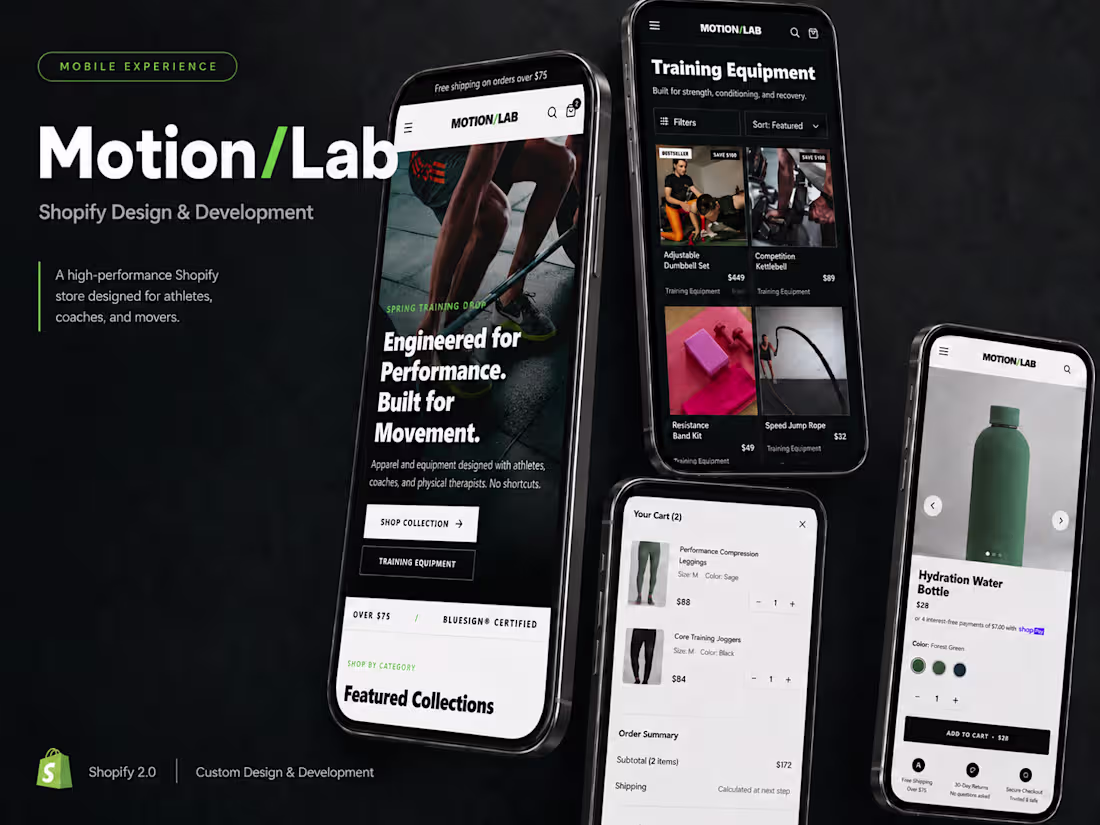 Cover image for Shopify Fitness Storefront Design