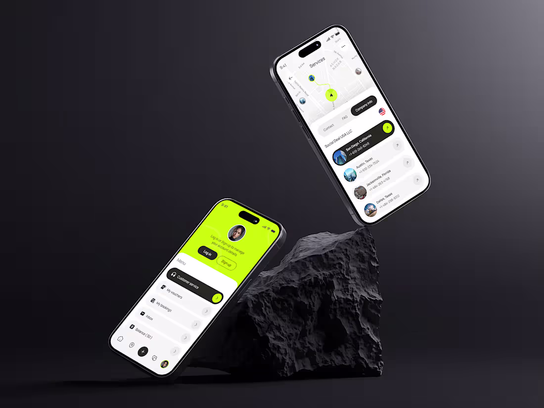 Cover image for Social DealBooking Mobile App UI/UX Design