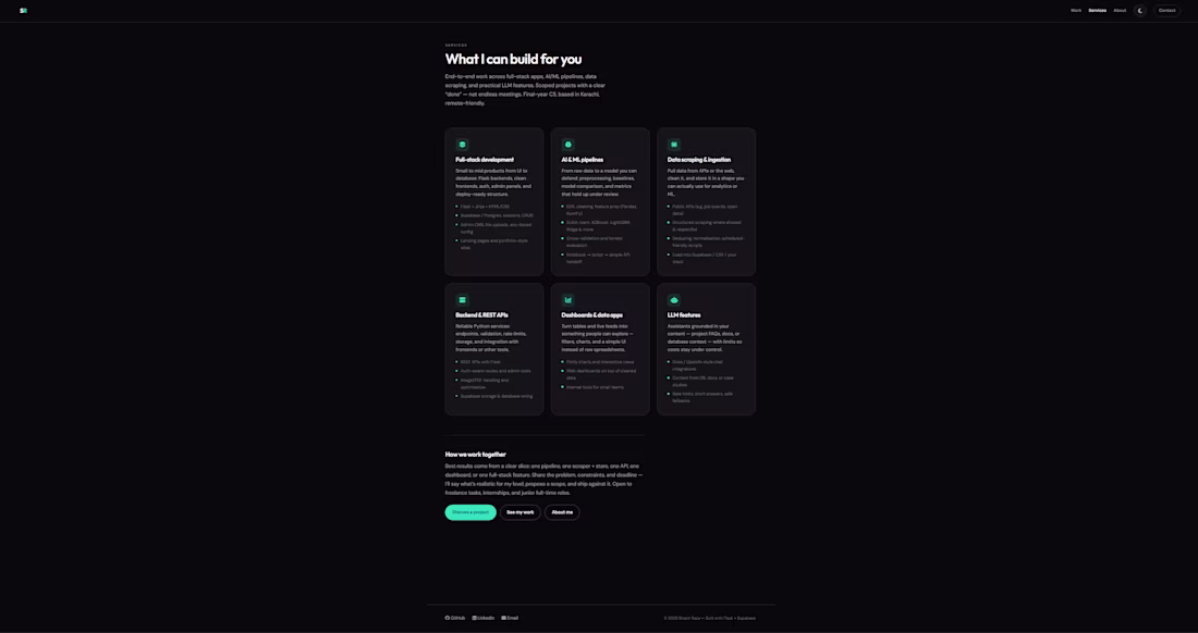 Cover image for Built a full-stack portfolio from