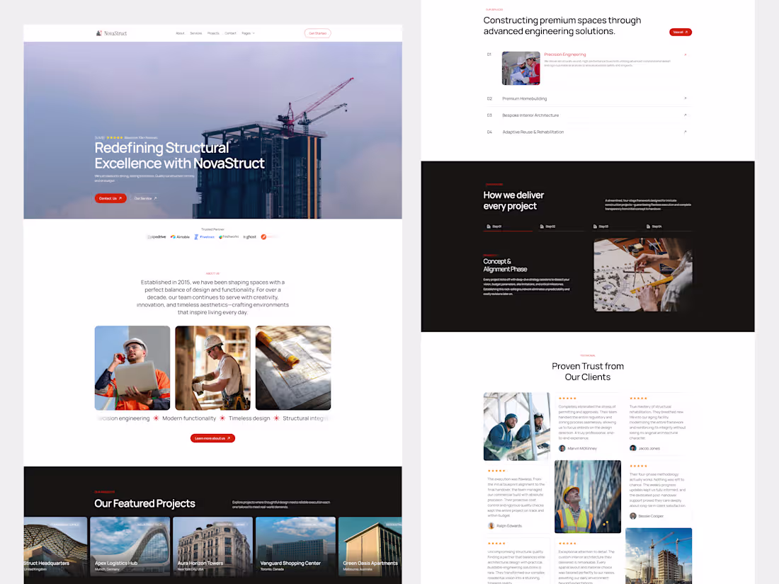 Cover image for NovaStruct - Construction Website