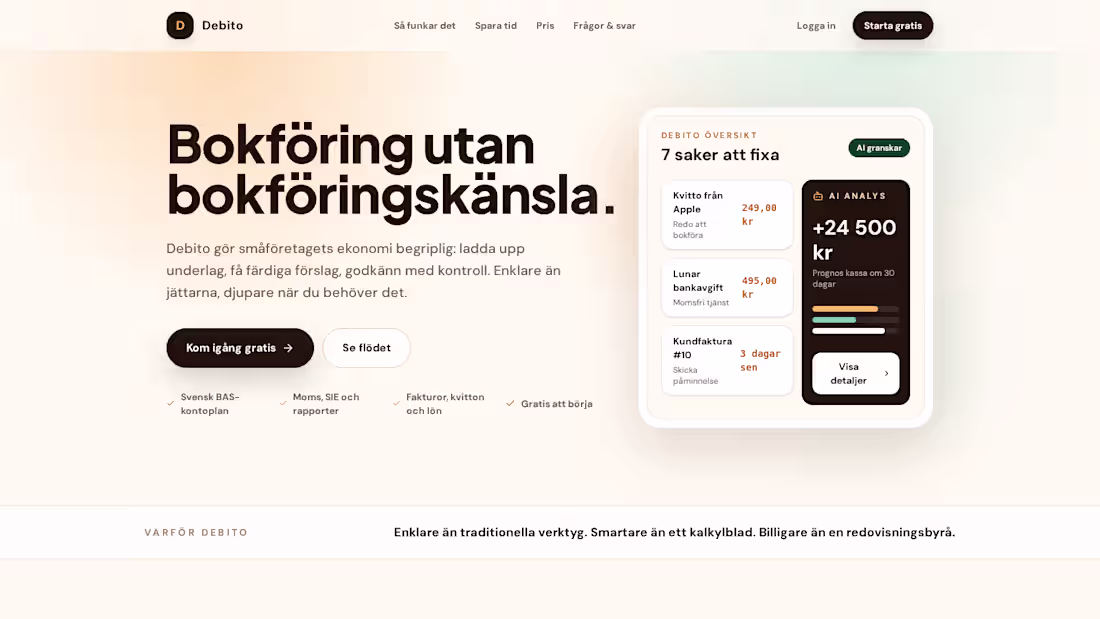 Cover image for Debito
An AI-assisted accounting platform for