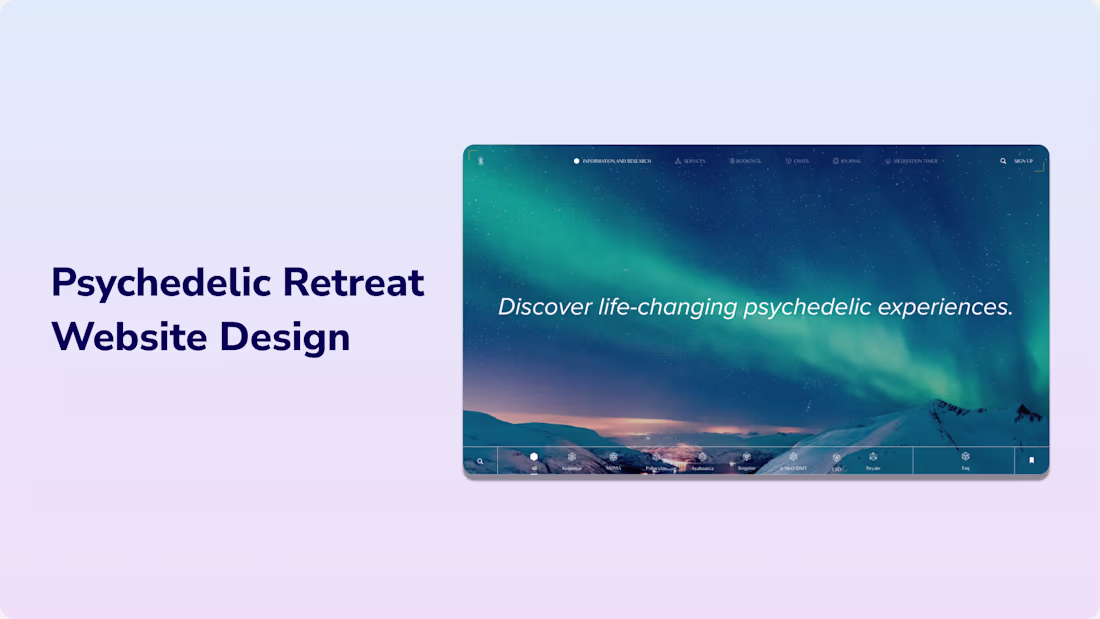 Cover image for Website UI Design for Retreats