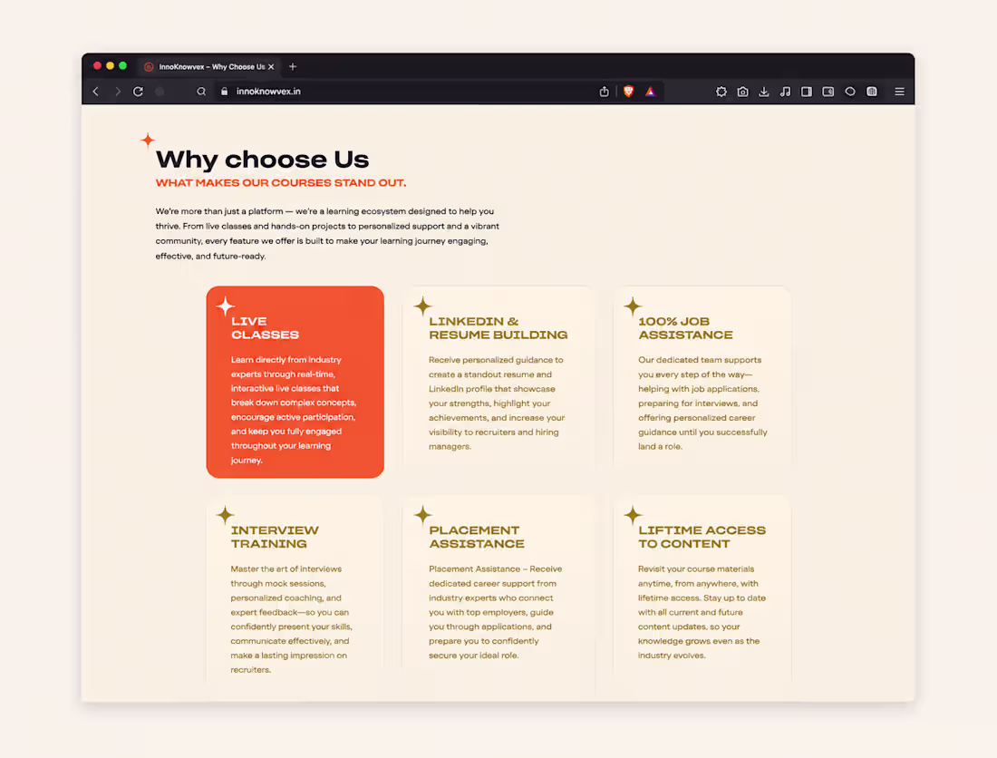 Cover image for Innoknowvex — Edutech Training Platform
Problem

An