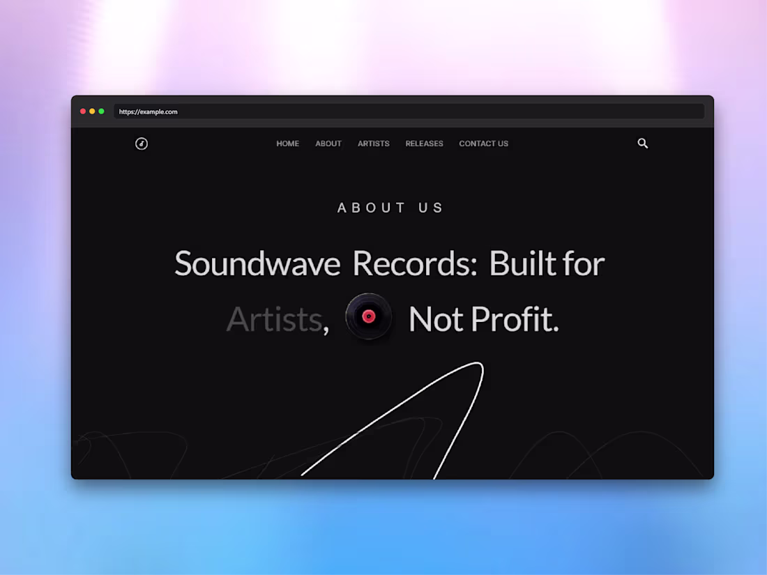 Cover image for Framer Development for Soundwave Records