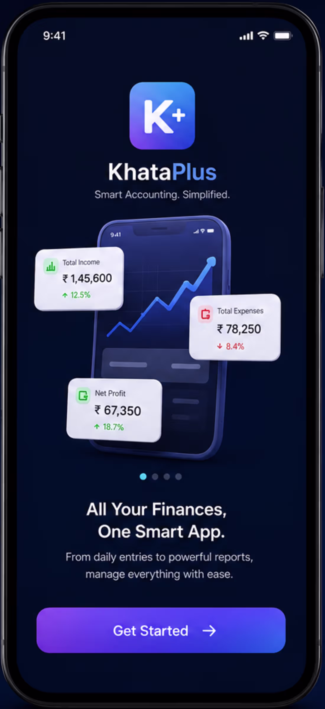 Cover image for KhataPlus is a modern mobile