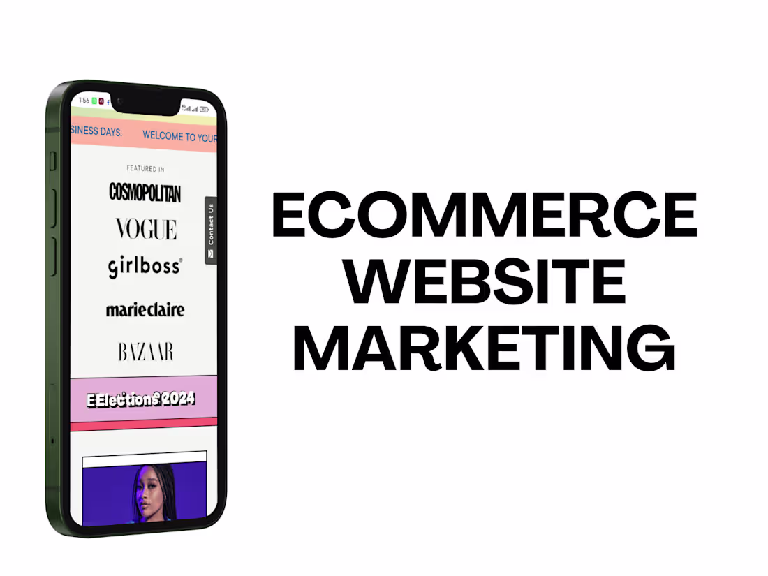 Cover image for Ecommerce website marketing