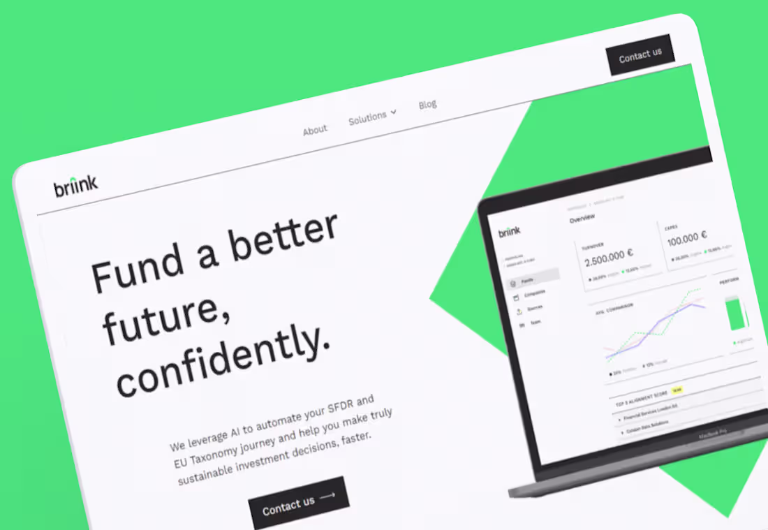 Cover image for Fund a better future, confidently with Briink