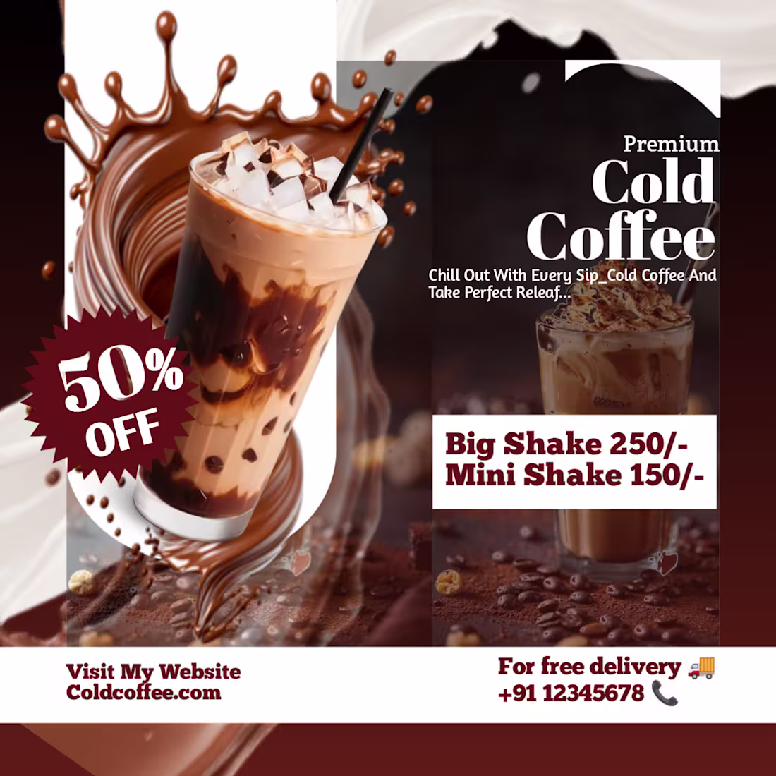 Cover image for Cold Coffee Promotional Flyer