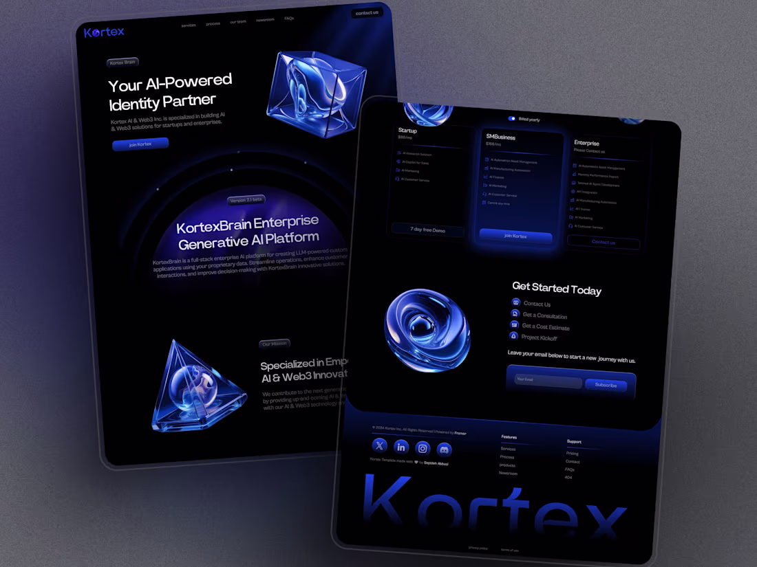Cover image for Multi Page Website Design and Development ✧Framer✧