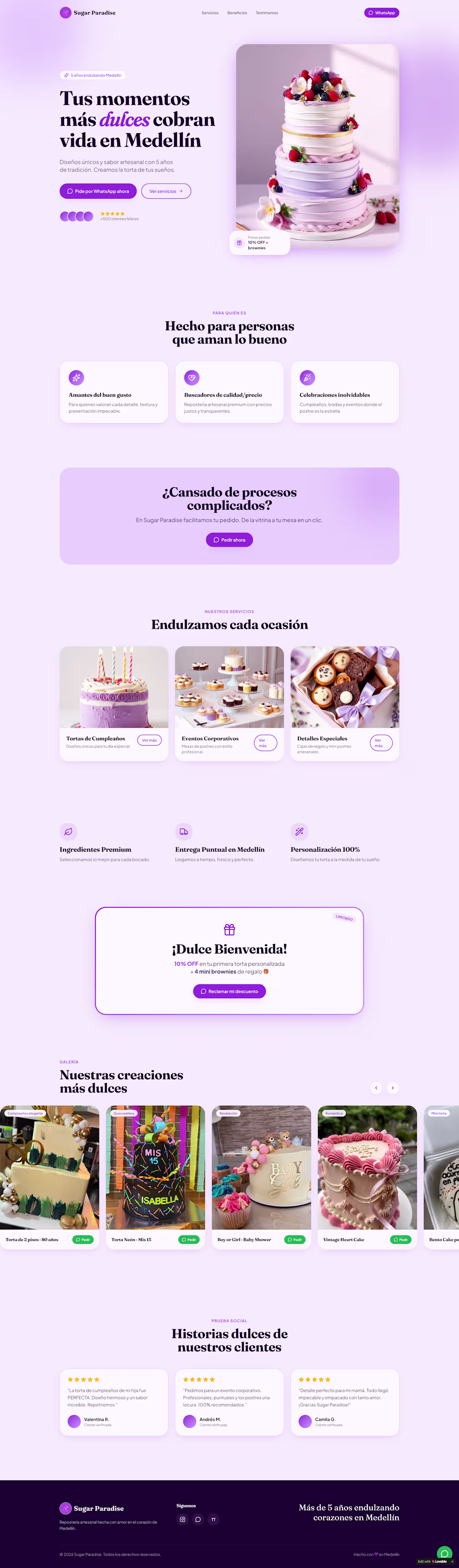 Cover image for Sugar Paradise | Artisan Bakery