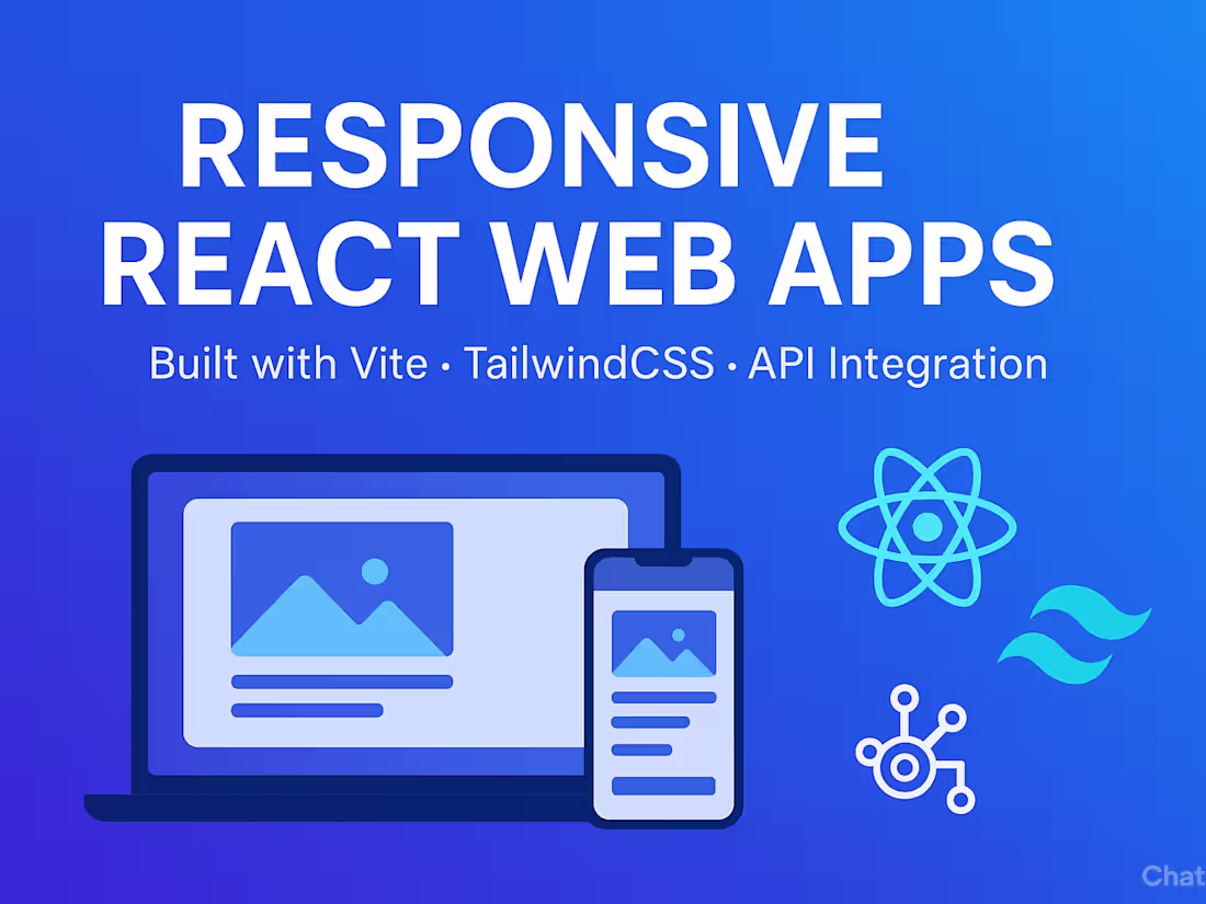 Cover image for I will build a responsive web app with API integration