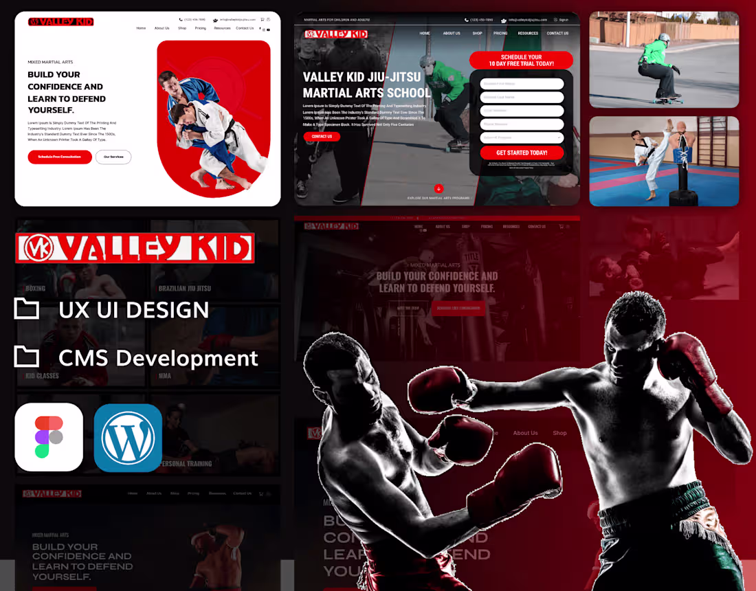 Cover image for Valley Kid Martial Arts Website Design & Development