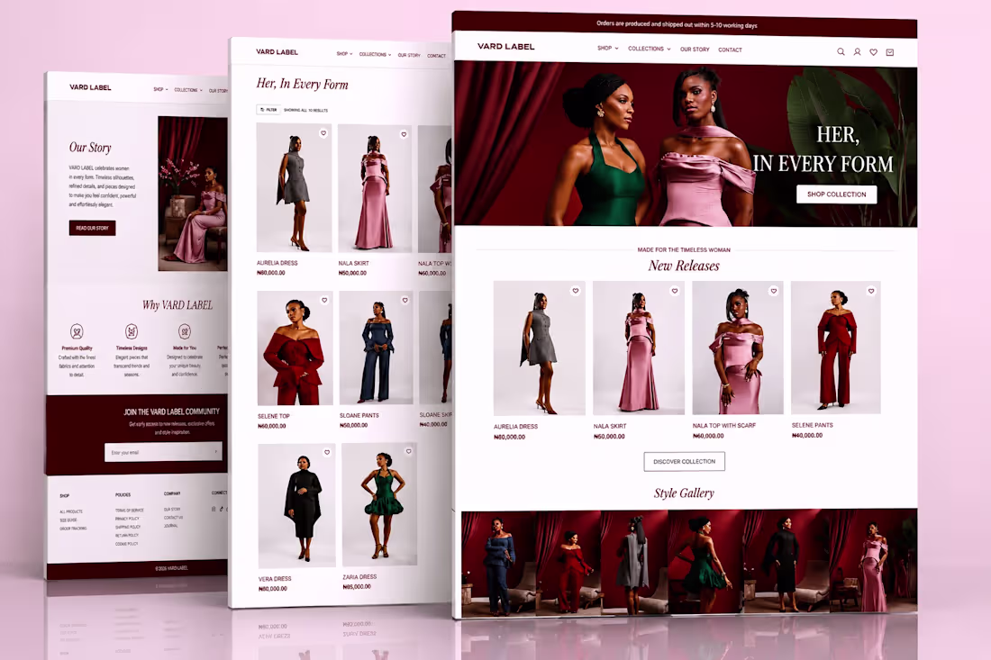 Cover image for Premium Fashion E-Commerce Website |