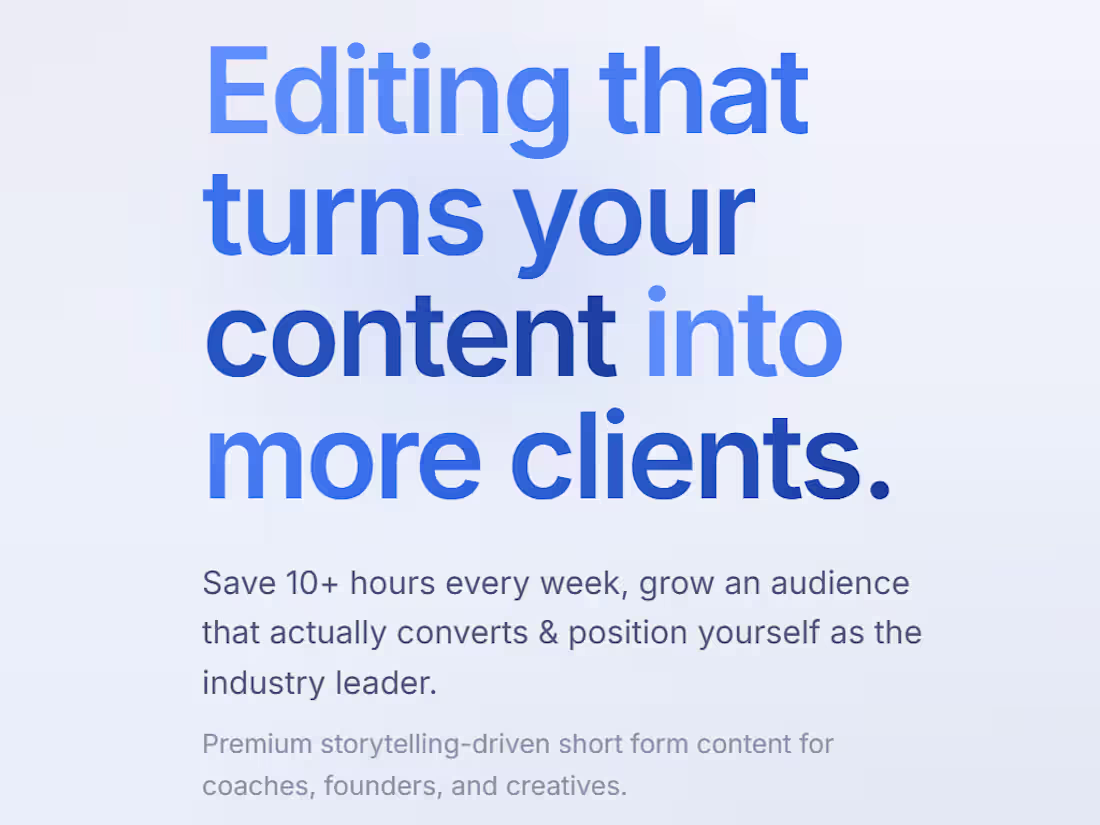 Cover image for Video Editing