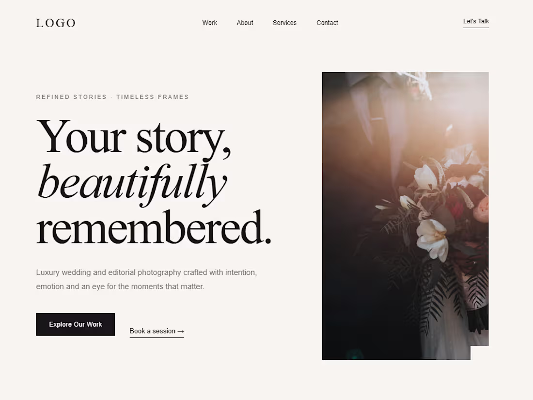 Cover image for A modern and elegant photography