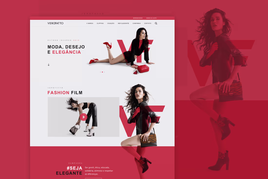 Cover image for Fashion website for Winter marketing campaign