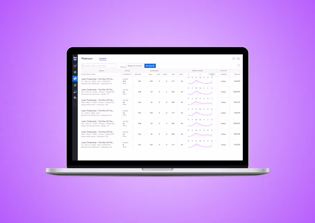 Cover image for Ticketmaster Enterprise Pricing Platform