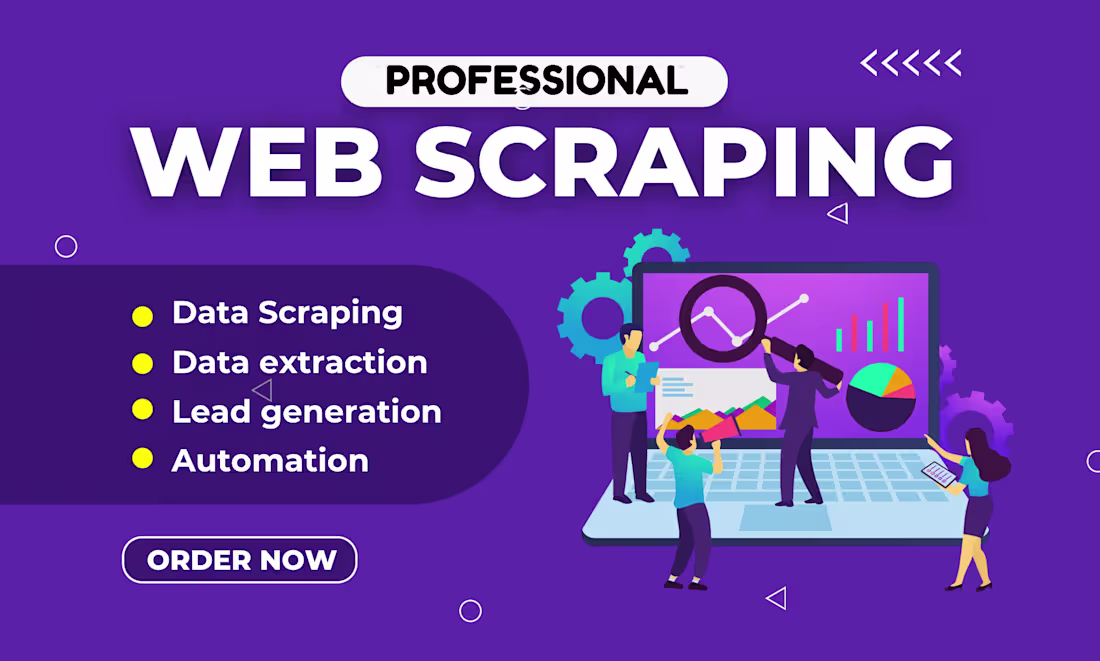 Cover image for Professional Web Scraping Service. 

Relax