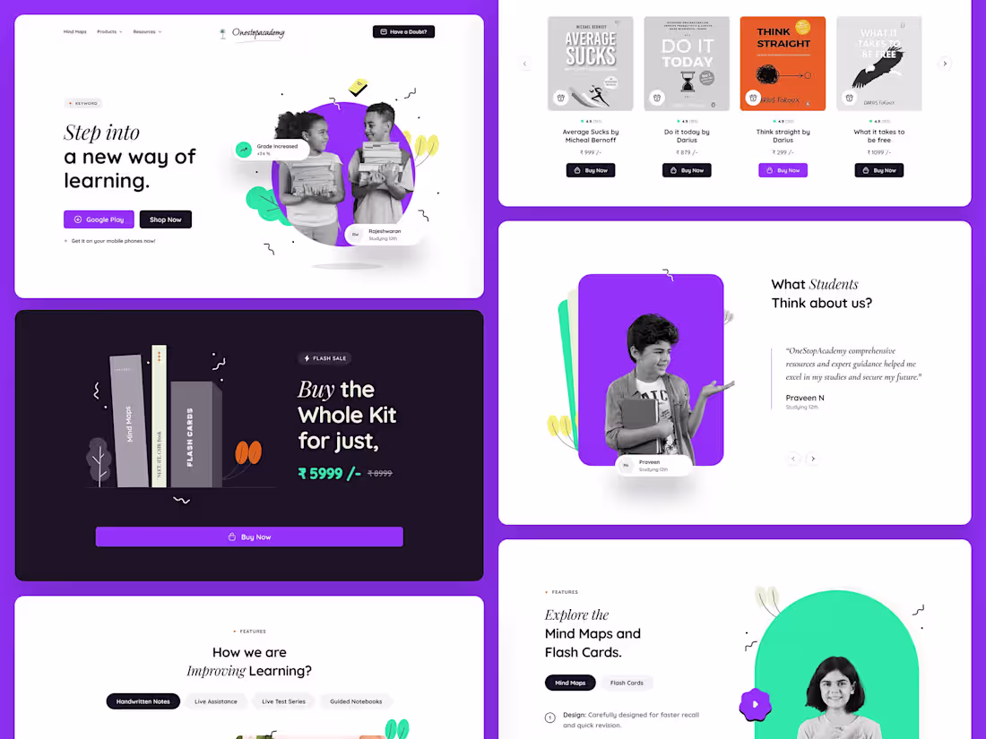 Cover image for Landing page - Onestop Academy