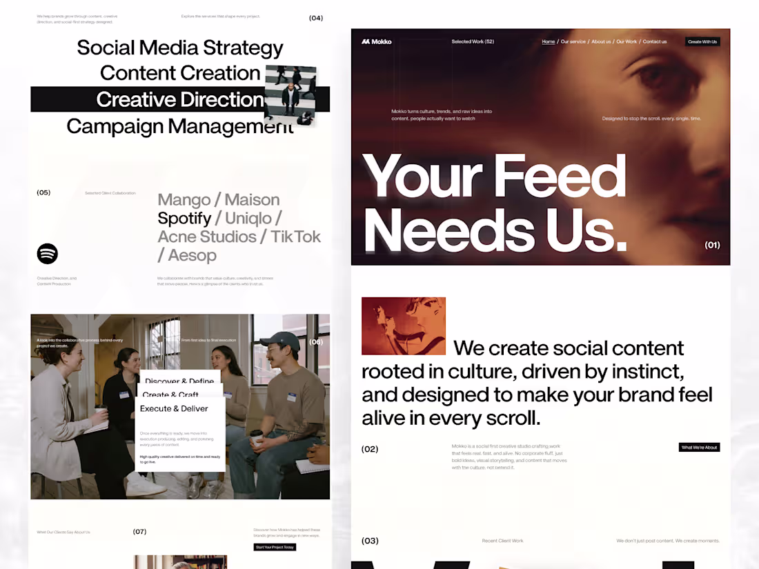 Cover image for Mokko - Social Media Agency Website