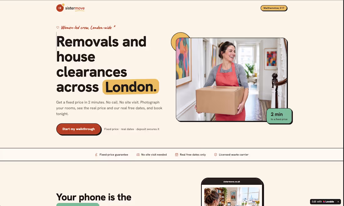 Cover image for web app with @Lovable 