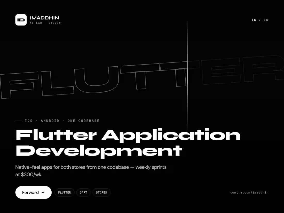 Cover image for Flutter Application Development