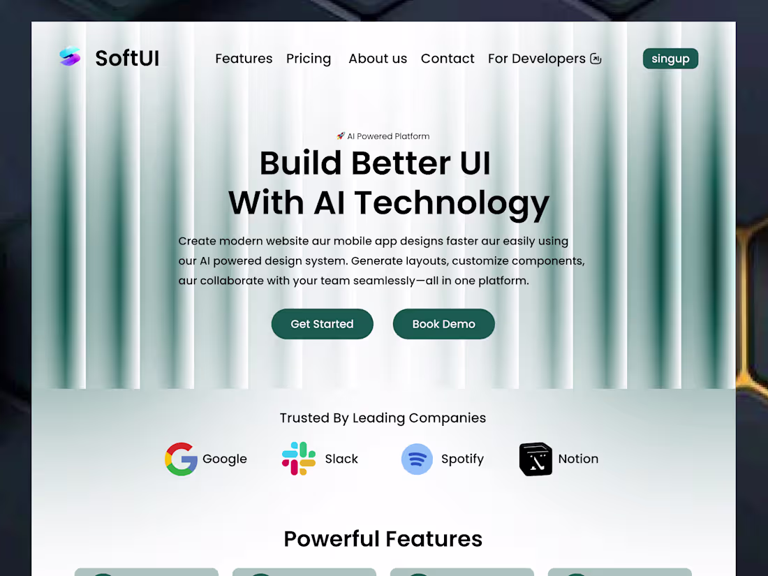 Cover image for SoftUI SaaS Platform UI Design