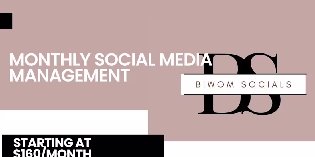 Cover image for Monthly Social Media Management Turn Your portfolio into content