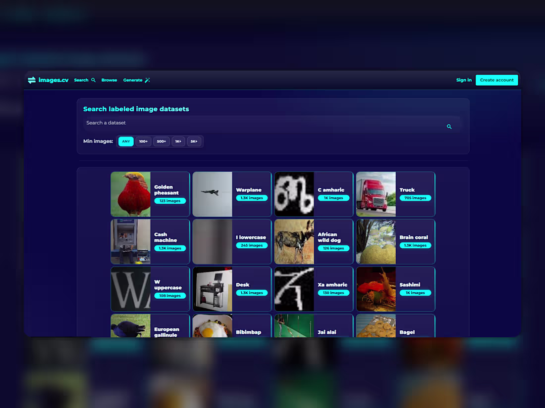 Cover image for images.cv (http://images.cv) - Clean UI,