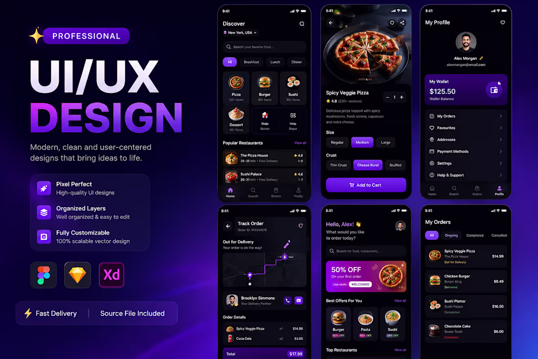 Cover image for I will do figma design, website UI UX design, and mobile app UI