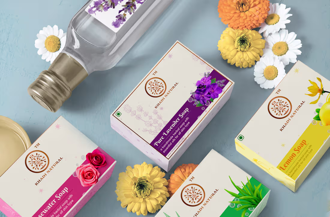 Cover image for Khadi Soap Packaging & Catalog