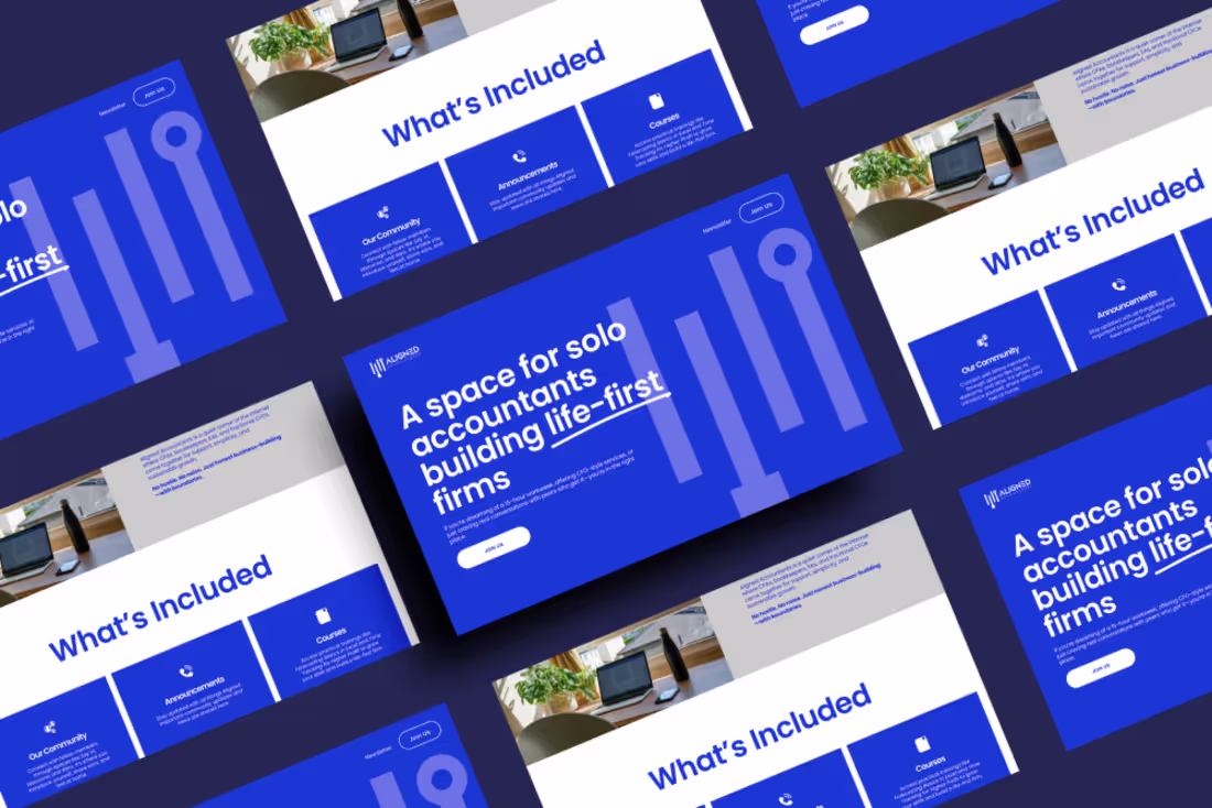 Cover image for Squarespace Website Design for Aligned Accountants (https://...