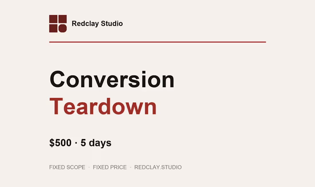 Cover image for Conversion Teardown
