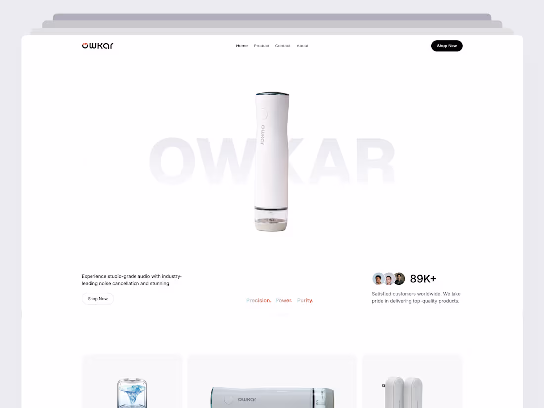 Cover image for OWKAR - Amazon New Product Landing Page Design